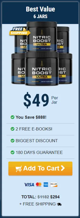 Nitric Boost Ultra 6 bottle order